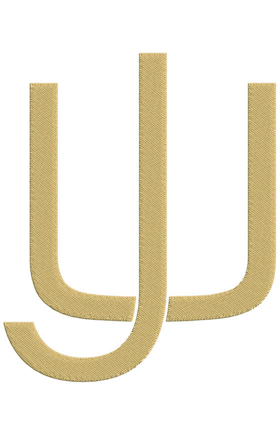 Monogram Block JU for Embroidery
