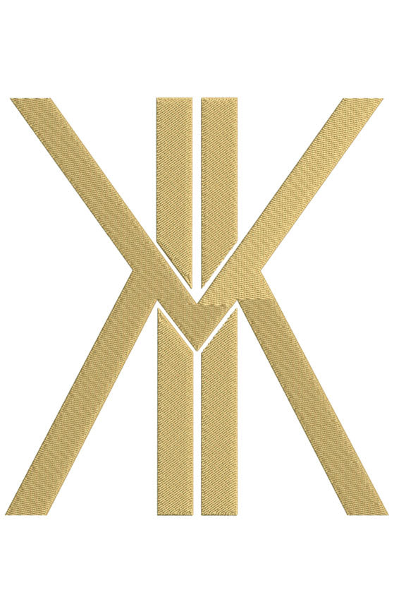 Monogram Block KK for Embroidery