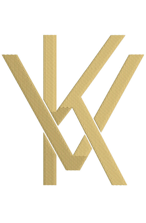 Monogram Block KV for Embroidery