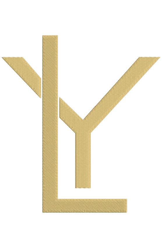 Monogram Block LY for Embroidery
