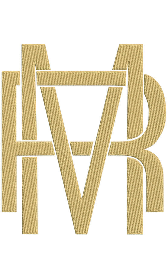 Monogram Block MR for Embroidery