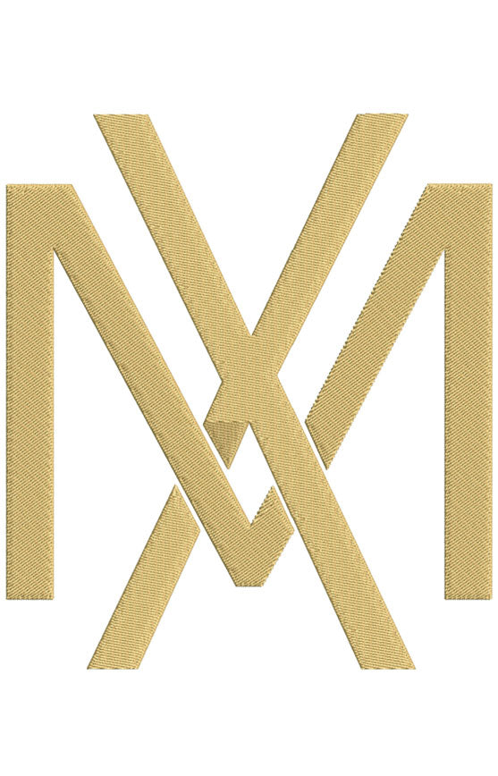 Monogram Block MX for Embroidery
