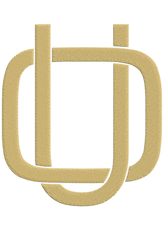 Monogram Block OU for Embroidery