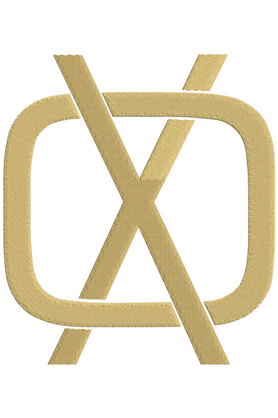 Monogram Block OX for Embroidery