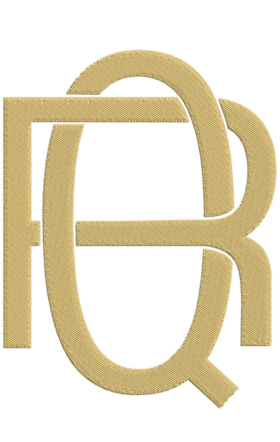 Monogram Block QR for Embroidery