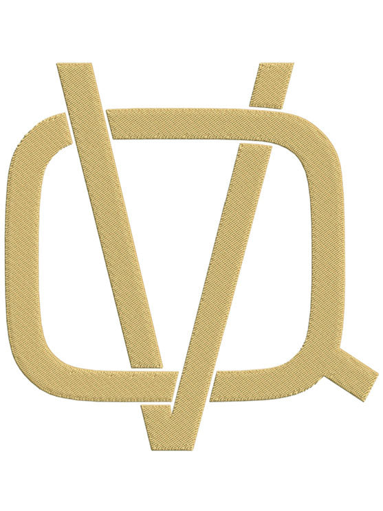 Monogram Block QV for Embroidery