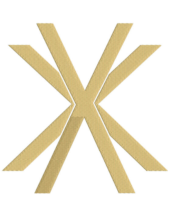 Monogram Block XX for Embroidery