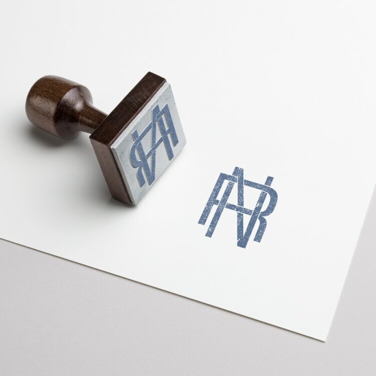 Monogram Block Font for Print