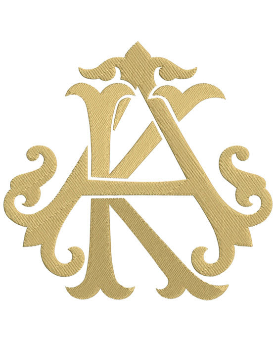 Monogram Chic AK for Embroidery