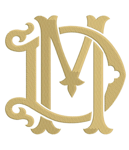 Monogram Chic DM for Embroidery Shuler Studio