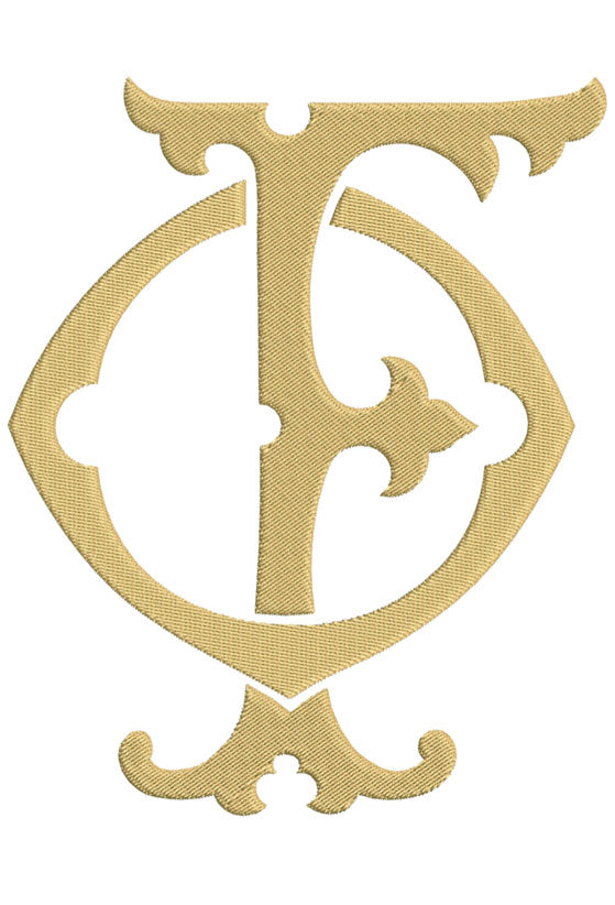 Monogram Chic FO for Embroidery