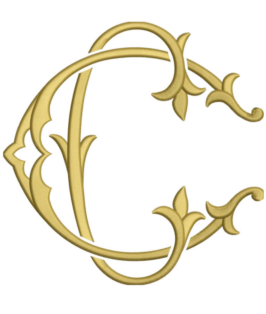 Monogram Couture CC for Embroidery