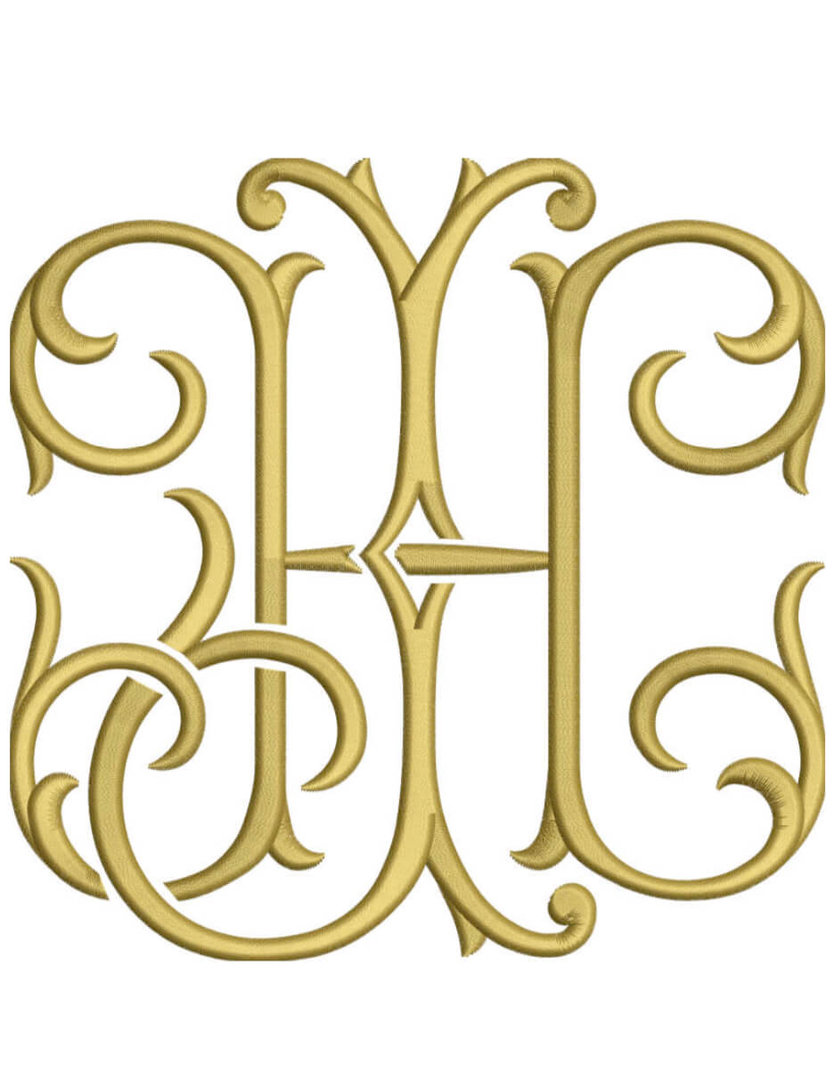 Monogram Couture HJ for Embroidery