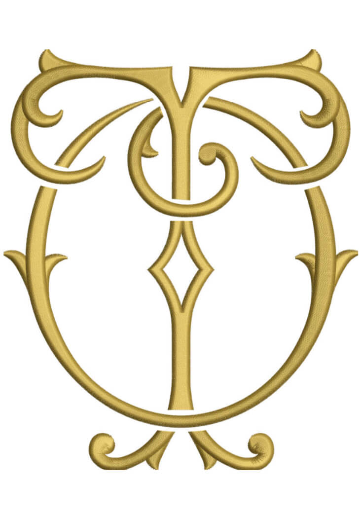 Monogram Couture OT for Embroidery