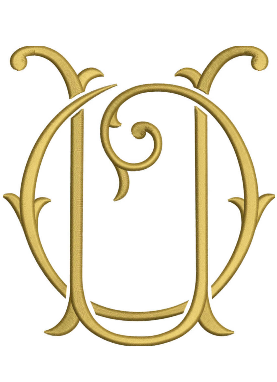 Monogram Couture OU for Embroidery