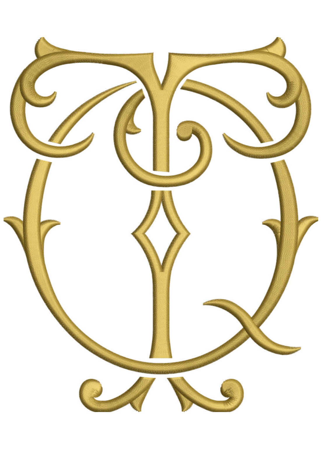 Monogram Couture QT for Embroidery