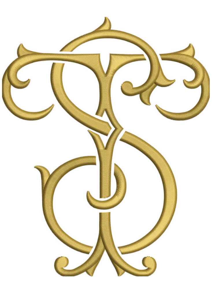 Monogram Couture ST for Embroidery