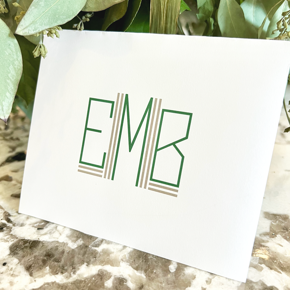 Monogram Edge Font for Print