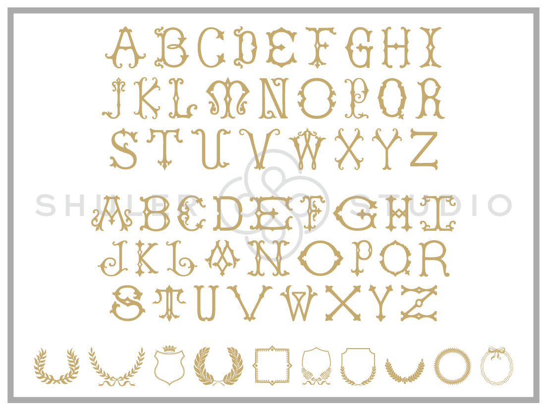 Single Antique Chic II Font for Print