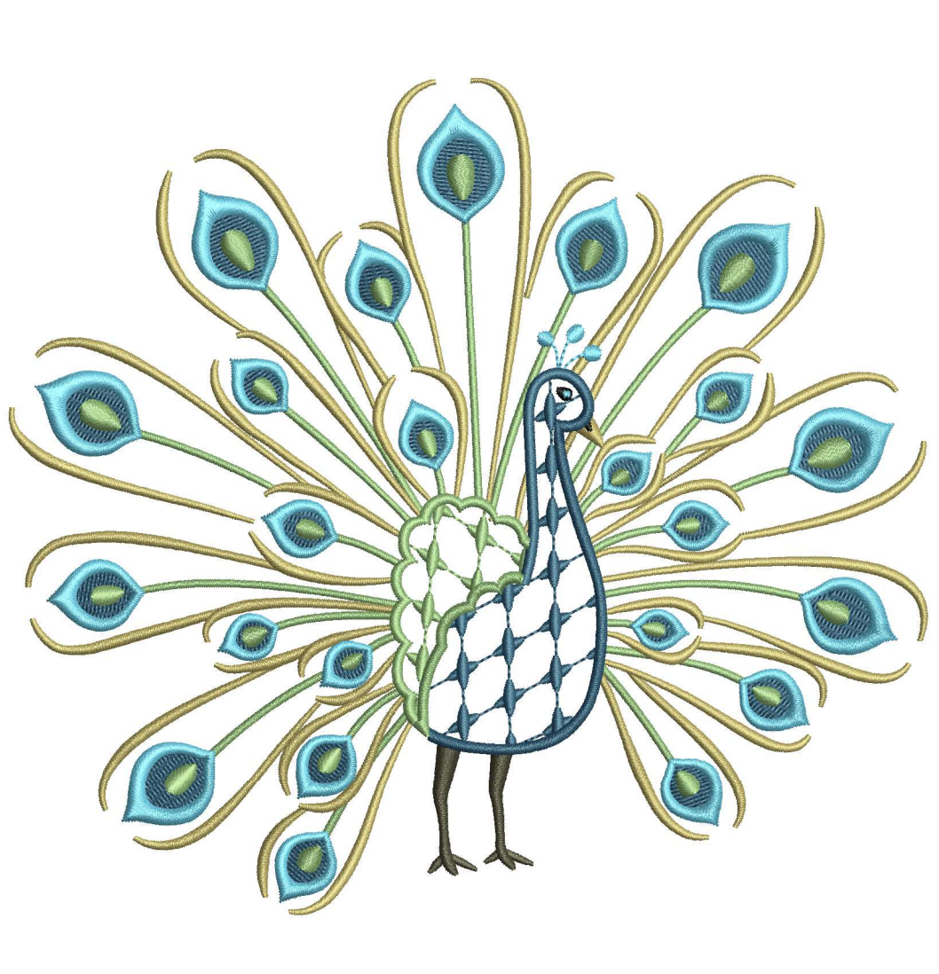 Chic Peacock for Embroidery