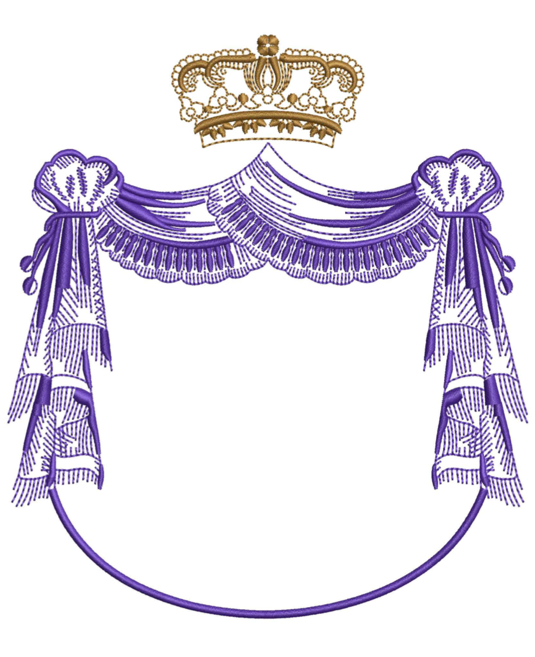 Buckingham Crest for Embroidery
