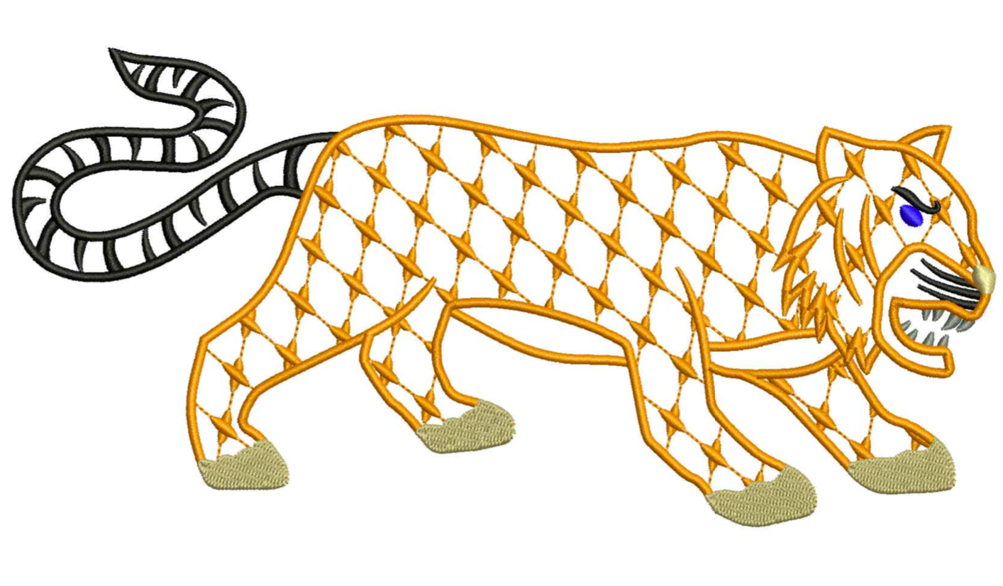 Chic Tiger for Embroidery