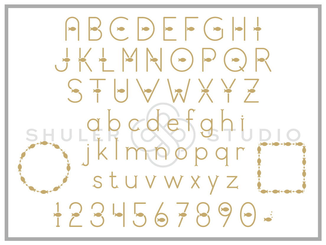 Single Minnow Font for Print