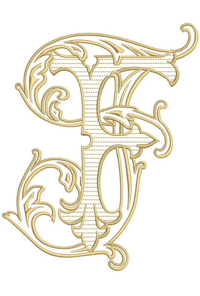 Vintage Vine F for Embroidery – Shuler Studio