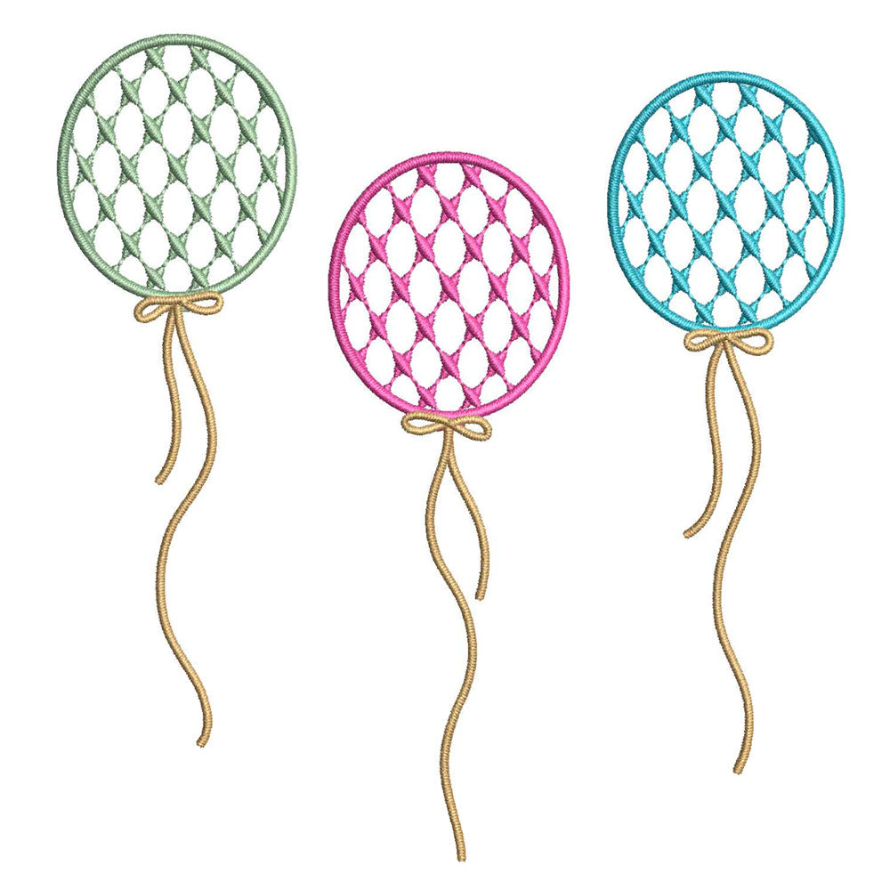 Chic Balloons for Embroidery
