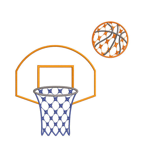 Chic Basketball Set for Embroidery