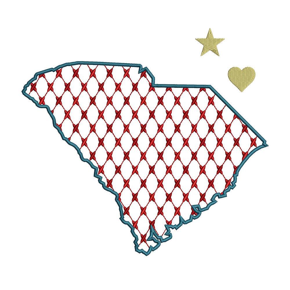 Chic South Carolina for Embroidery
