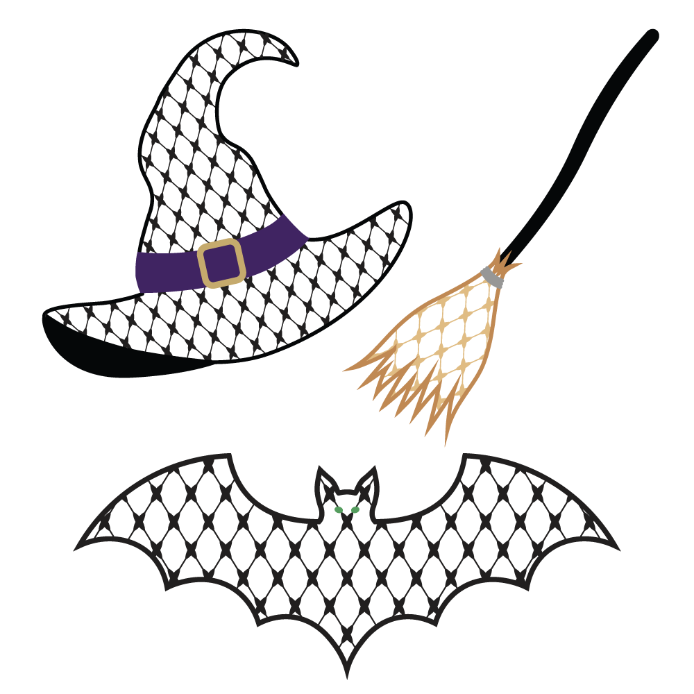 Chic Spooky Set for Print
