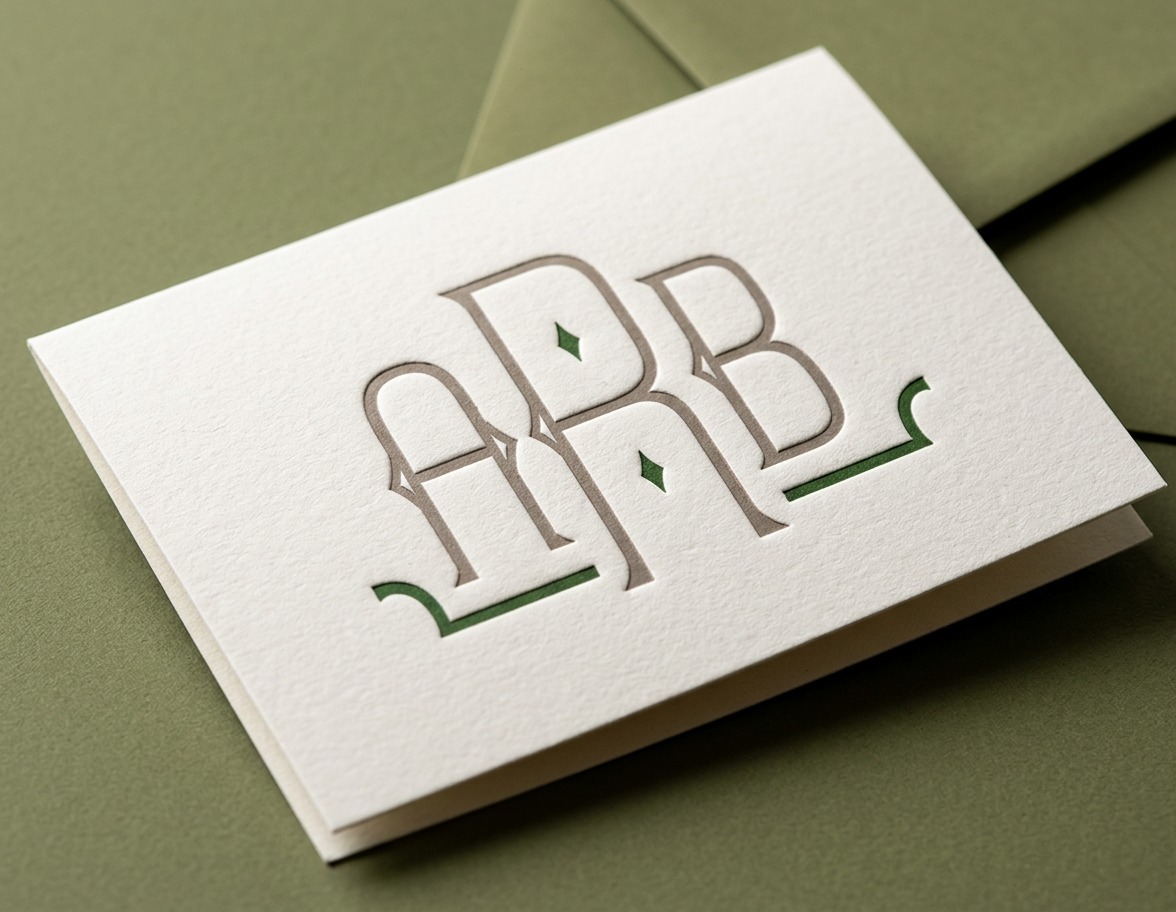 Monogram Meridian Font for Print