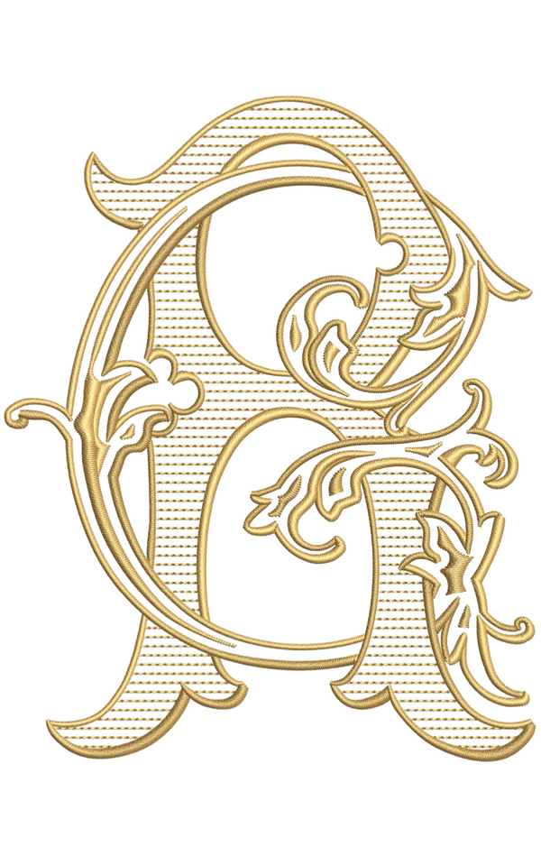 Letter R for embroidery – Shuler Studio