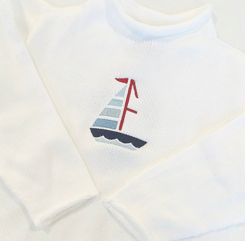 Single Sail Font for Embroidery