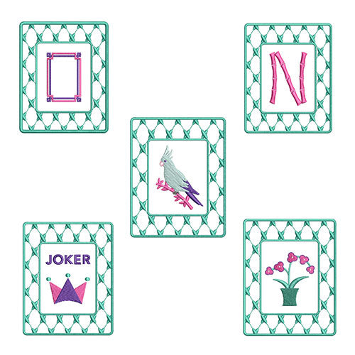 Chic Mahjong II for Embroidery