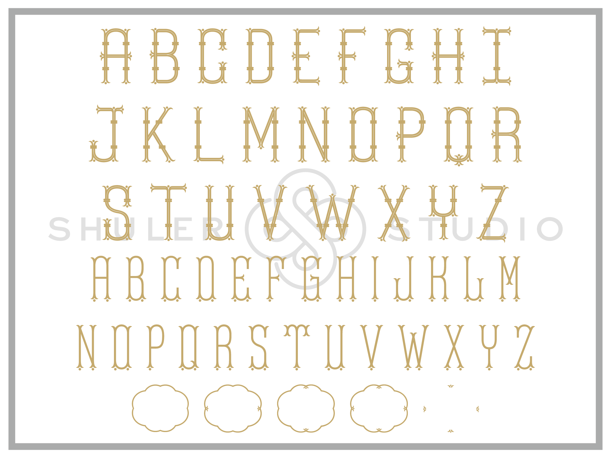Monogram Flair Font for Print