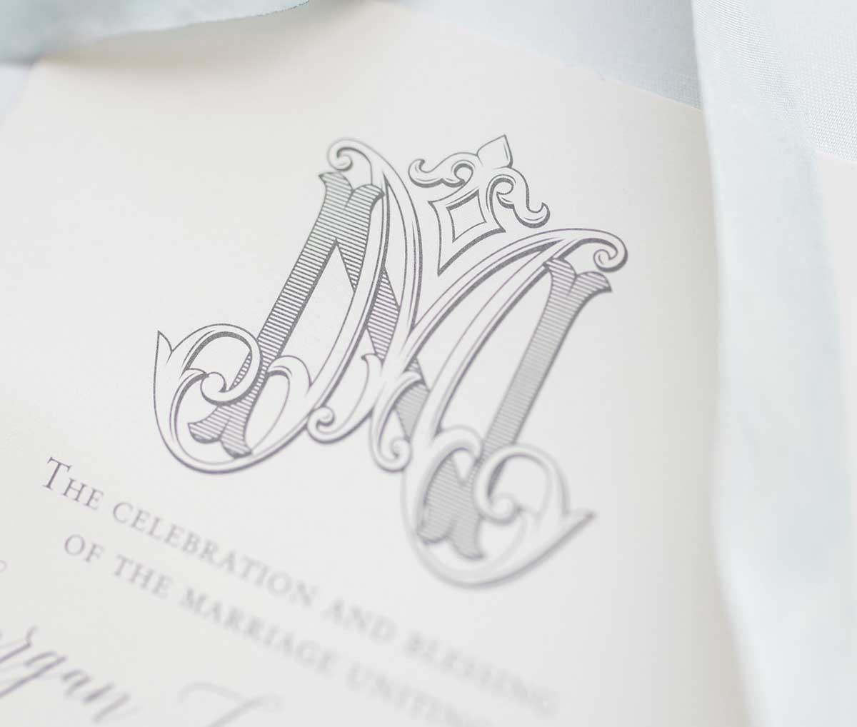 wedding monogram letter
