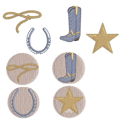 Mini Plus Cowboy Set for Embroidery