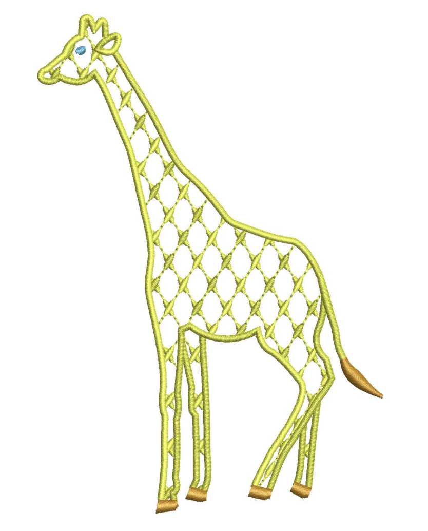Chic Giraffe for Embroidery