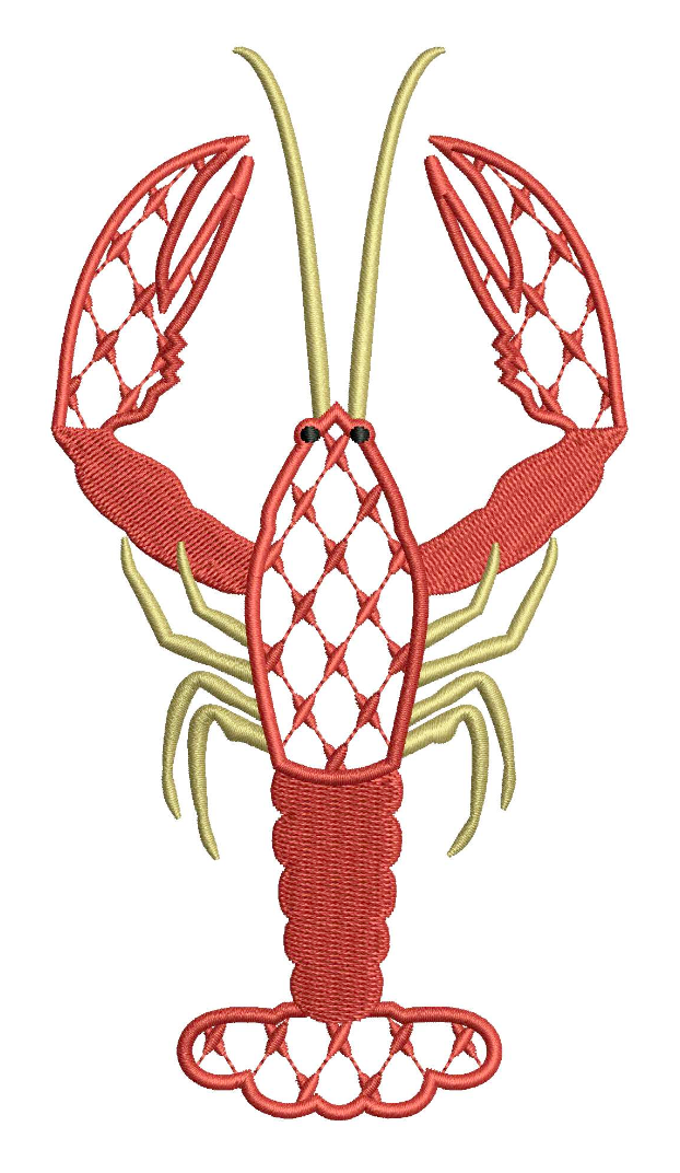 Chic Lobster for Embroidery