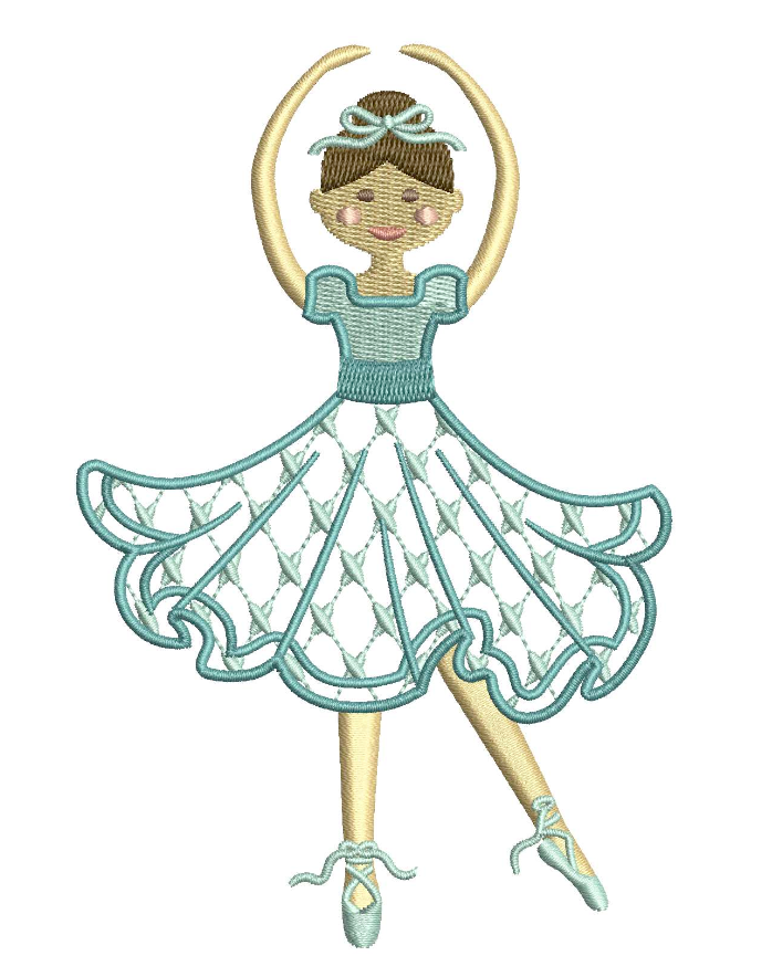 Chic Ballerina for Embroidery