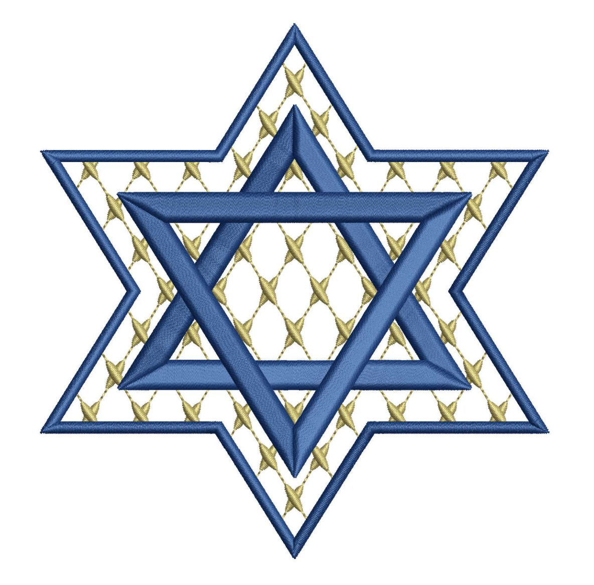 Chic Star of David for Embroidery