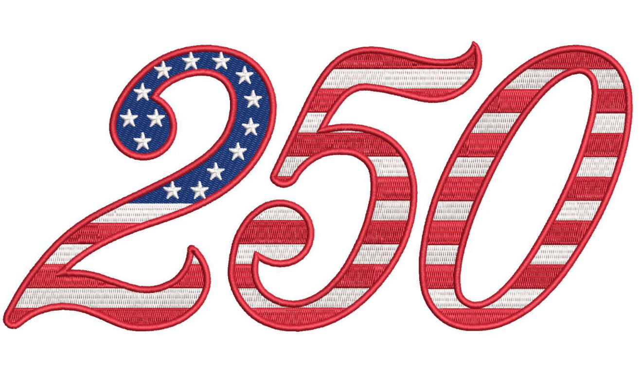 USA 250 for Embroidery