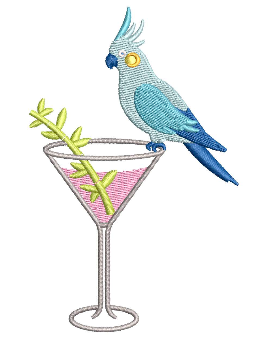 Bird Bam Cheers for Embroidery