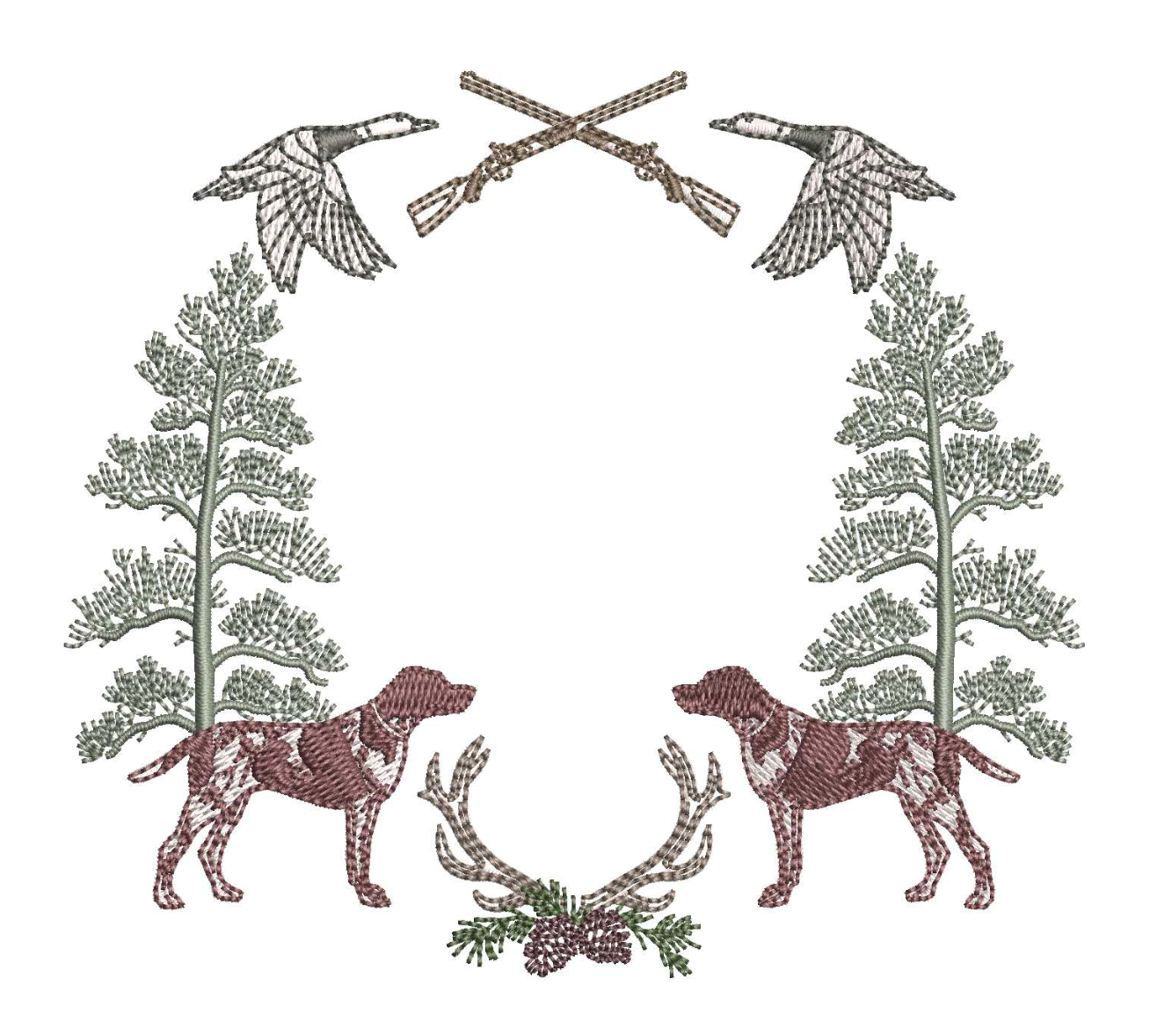 Pine Mountain Crest for Embroidery