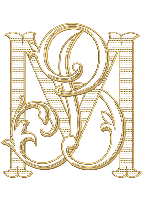 Letter M for embroidery – Shuler Studio