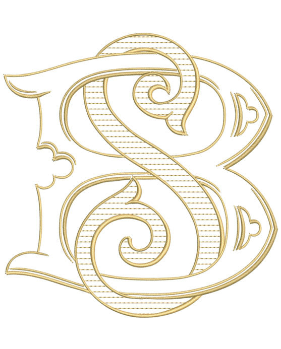 Letter S for embroidery – Shuler Studio