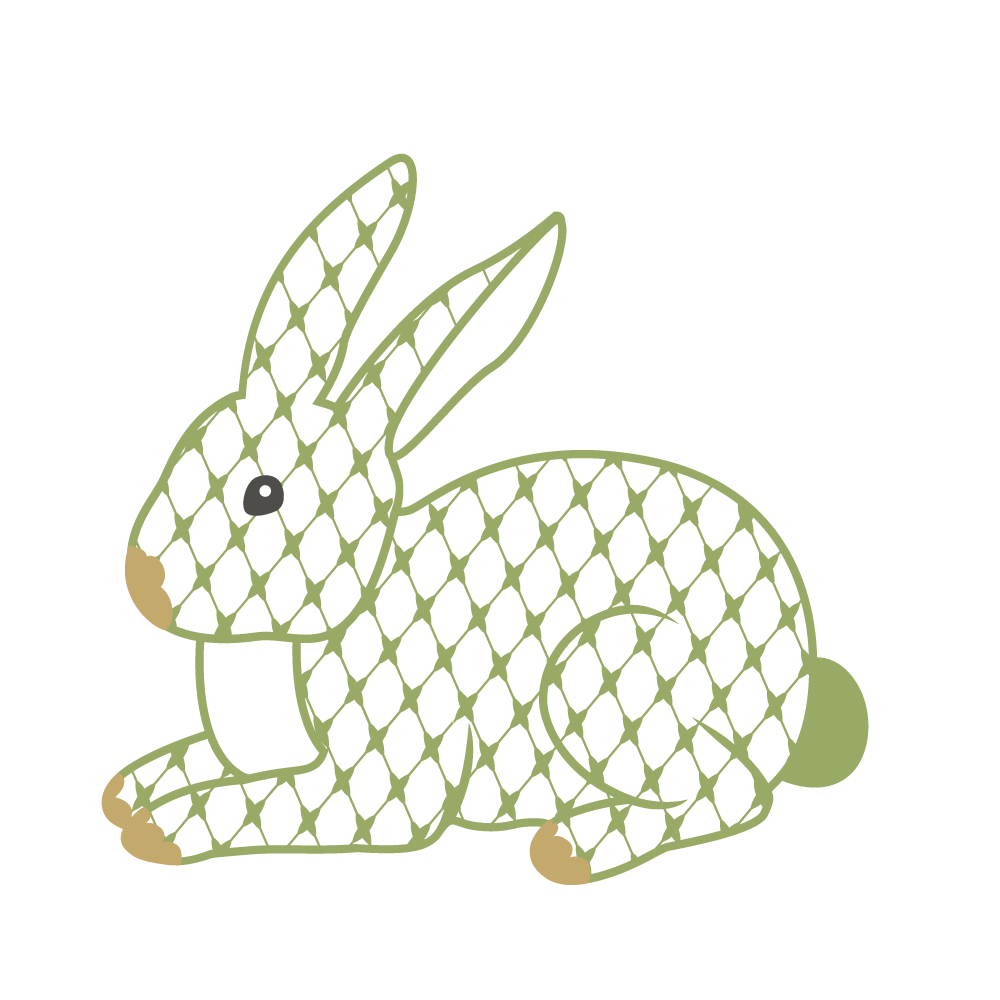 Chic Bunny Hunch for Print