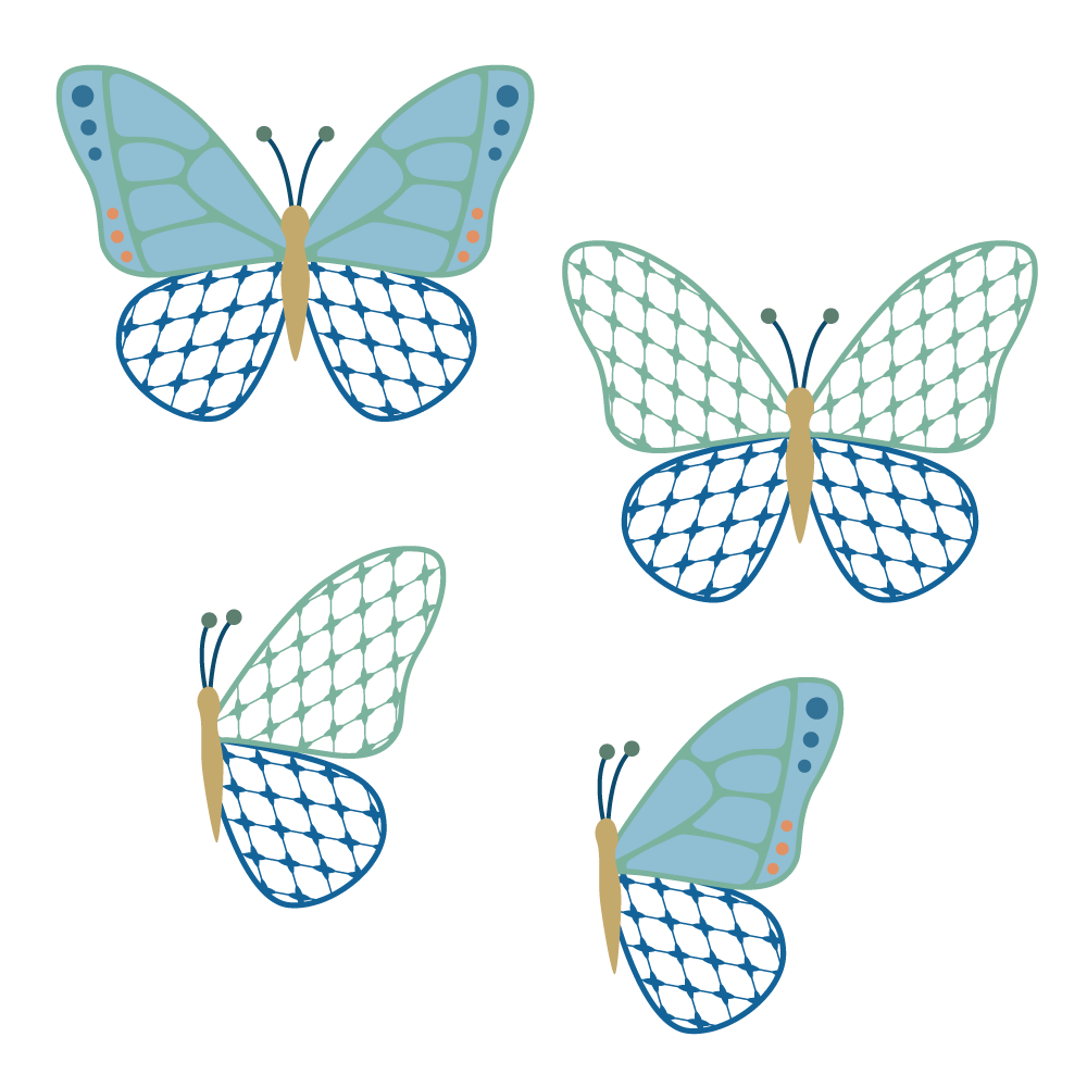 Chic Butterflies for Print